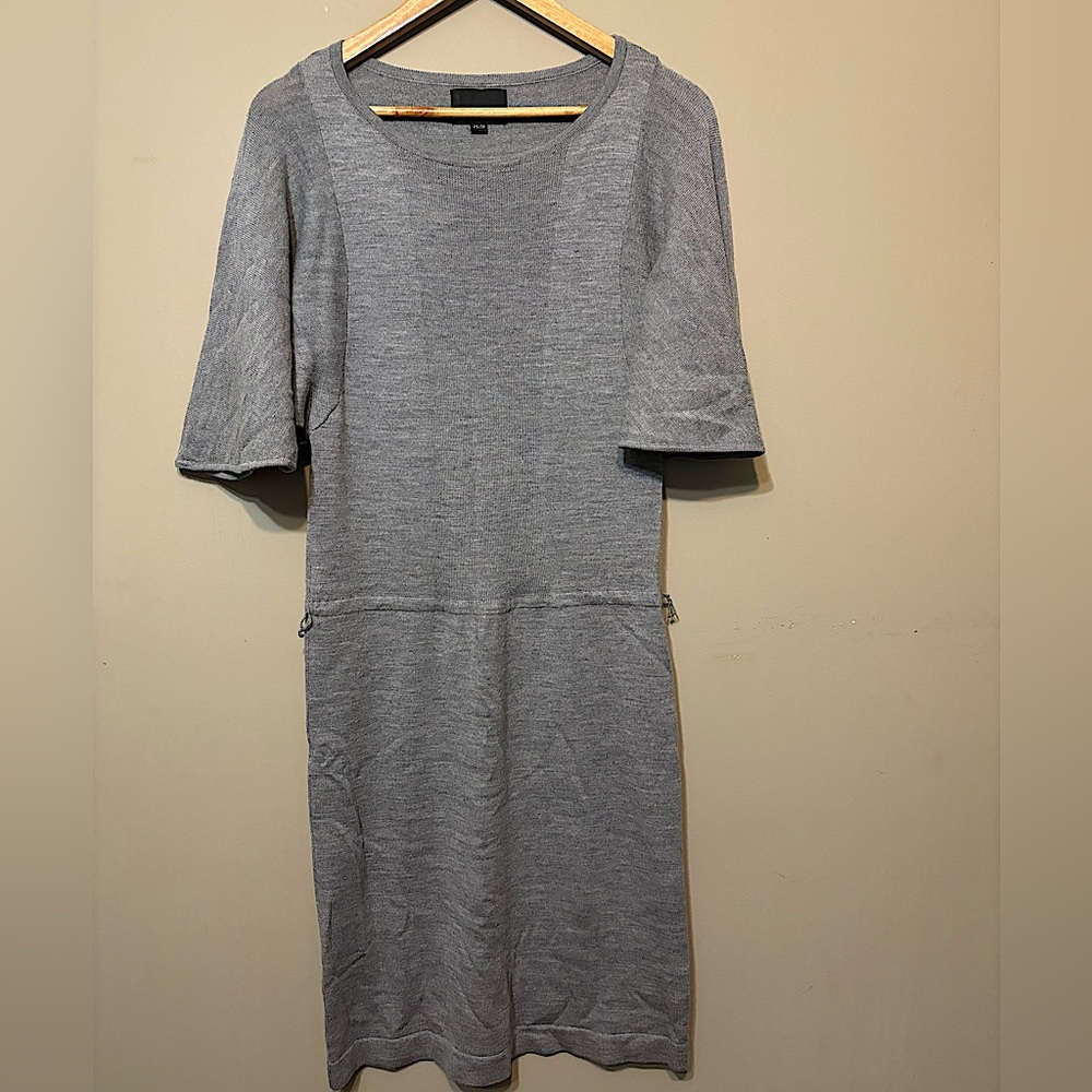 CYNTHIA ROWLEY Merino Wool Lightweight Knit Dress